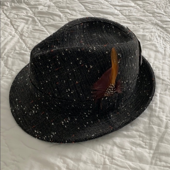 San Diego Hat Company Fedora with Feathers - Picture 1 of 7